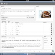 FileMaker Recipe database - edit recipe