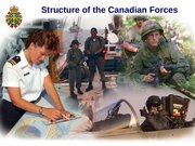 sustainability presentation - Structure of the Canadian Forces