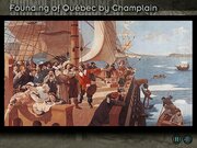 Founding of Québec by Champlain