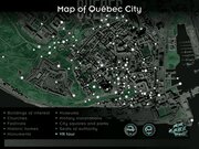 Map of Québec CIty