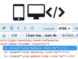 Taxonomy icon classes - output