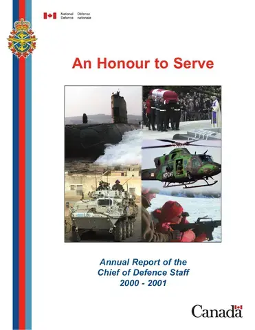 Chief of the Defence Staff Annual Report 2000-2001